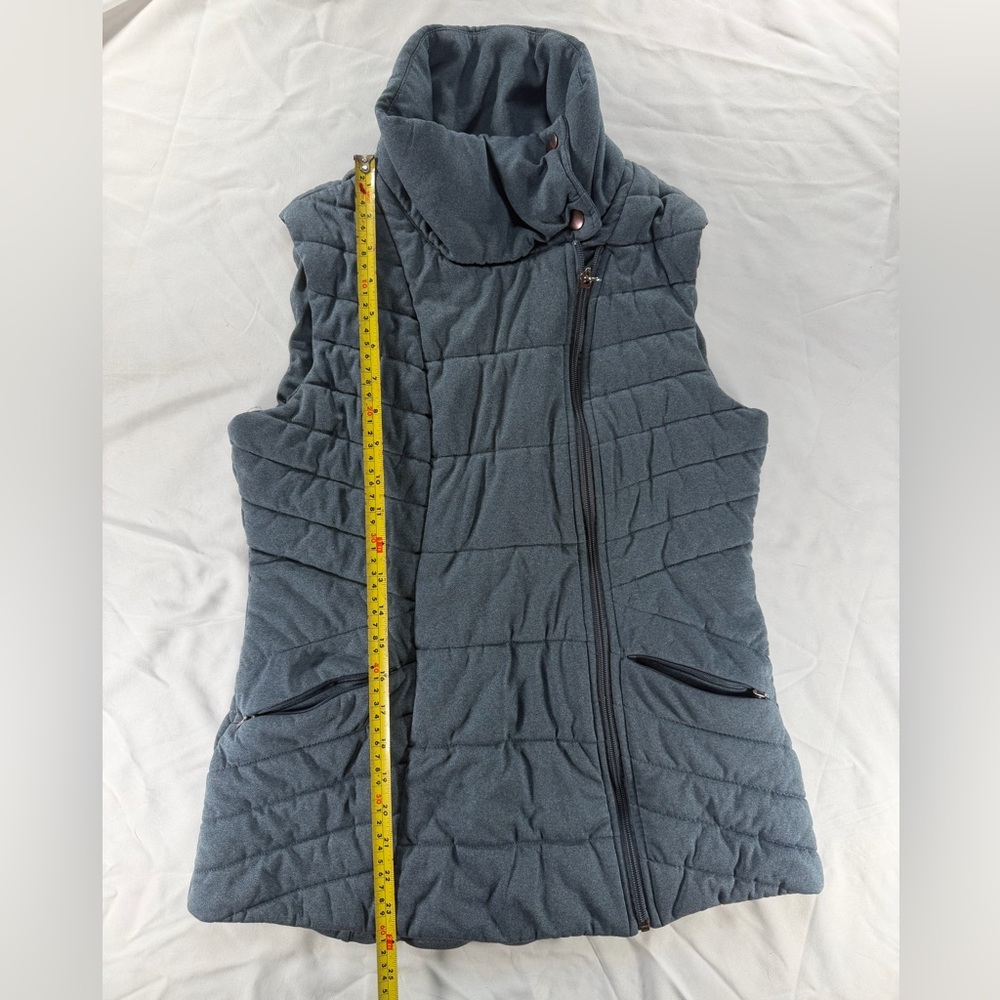 CALIA by Carrie Underwood Blue Quilted Puffer Vest S Athleisure Zip Lightweight - Picture 4 of 9